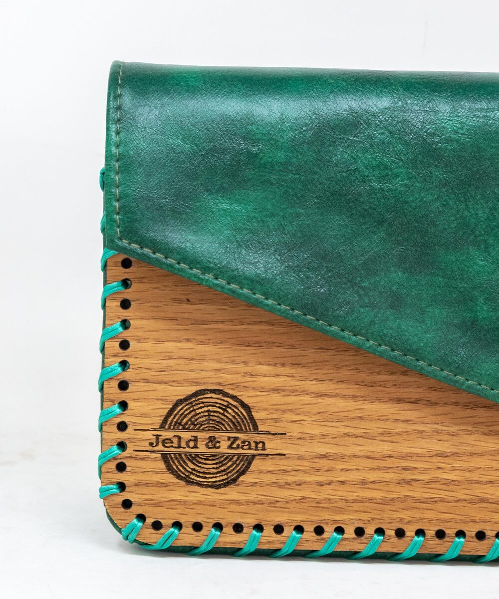 multicolor leather purse
