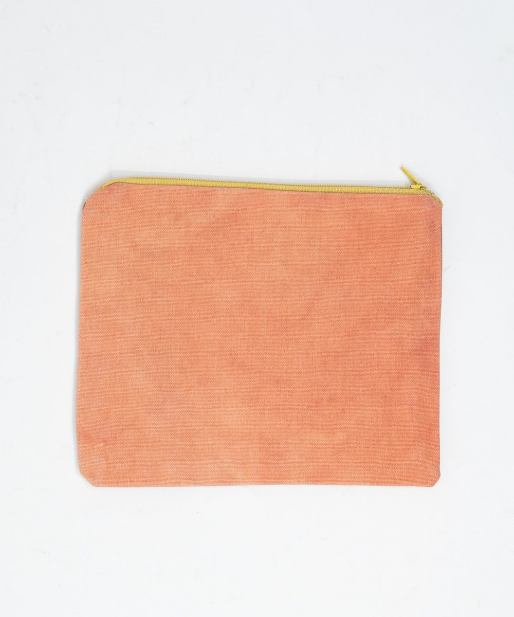 orange clutch purse