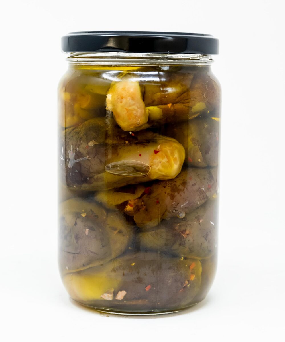 Pickled Stuffed Eggplants Makdous
