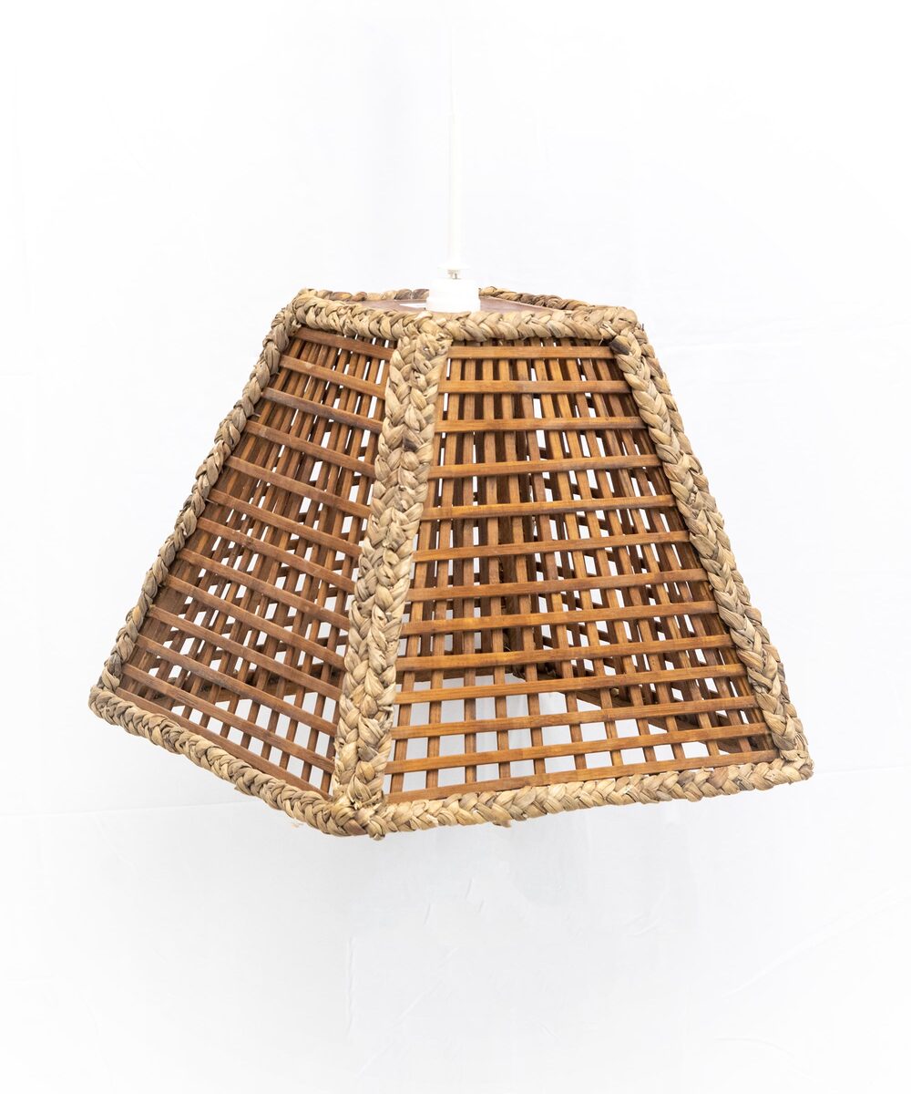 Handmade Wood \u0026 Straw Hanging Lamp